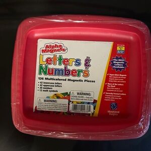 Alpha Magnets Letters & Numbers Set - Red
